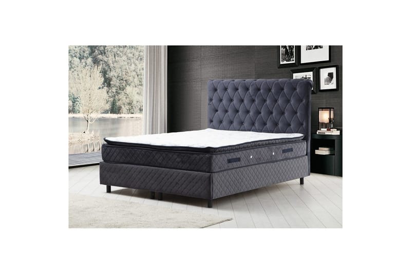 Lamoon Komplett Sängpaket 90x190 cm - Antracit - Möbler - Säng - Komplett sängpaket