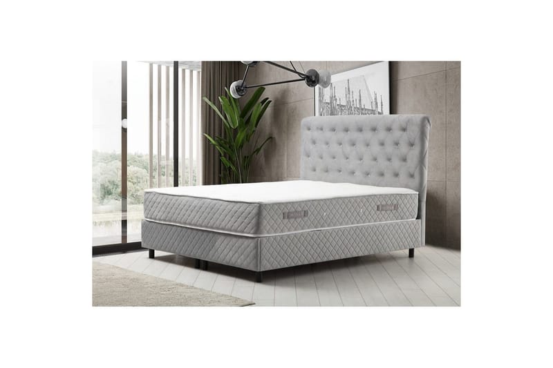Lamoon Sängpaket Ramsäng 160x200 cm - Grå - Möbler - Säng - Komplett sängpaket