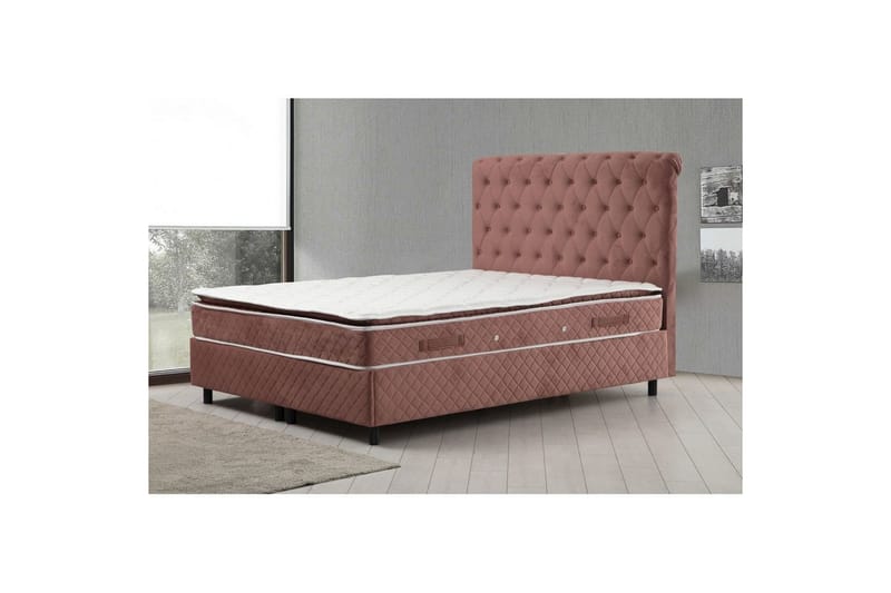 Lamoon Sängpaket Ramsäng 160x200 cm - Rodnadsrosa - Möbler - Säng - Komplett sängpaket