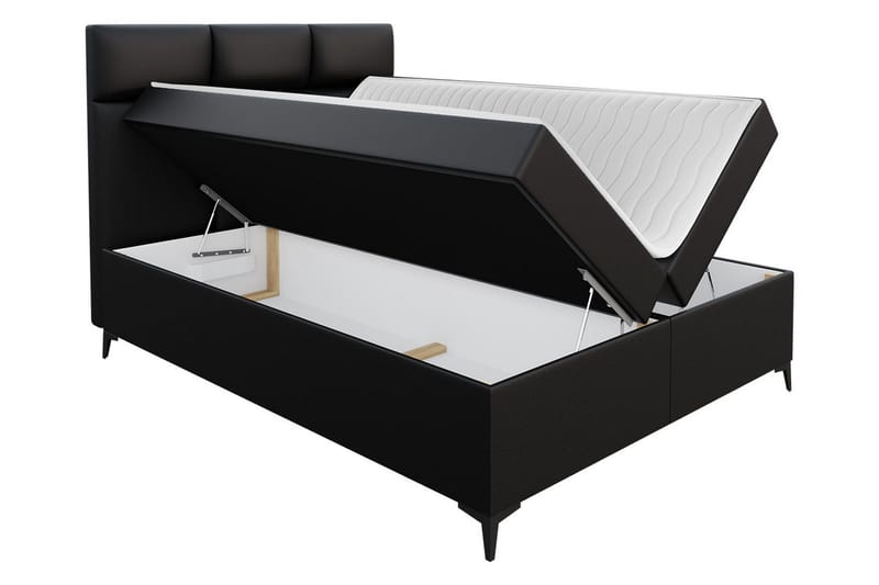 Leckersbo Komplett Sängpaket Kontinentalsäng med förvaring 140x200 cm - Röd - Möbler - Säng - Komplett sängpaket