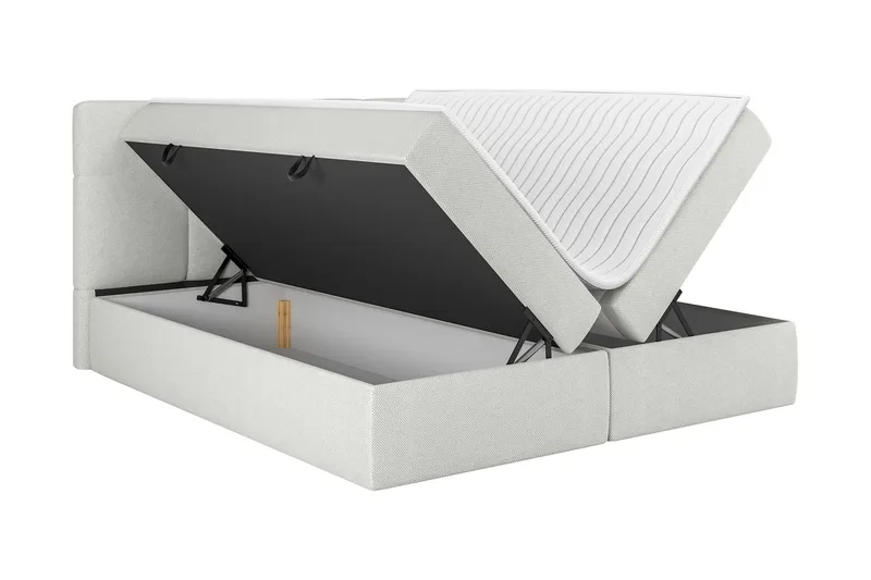 Leckersbo Komplett Sängpaket Kontinentalsäng med förvaring 180x200 cm - Beige - Möbler - Säng - Komplett sängpaket