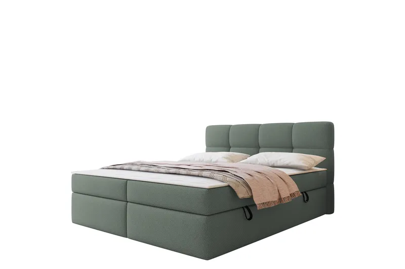 Leckersbo Komplett Sängpaket Kontinentalsäng med förvaring 180x200 cm - Grön - Möbler - Säng - Komplett sängpaket