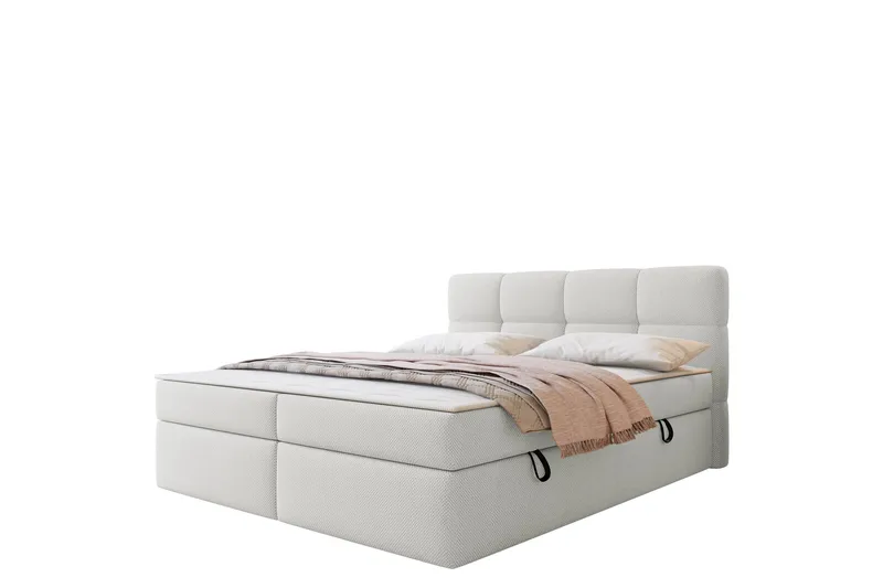 Leckersbo Komplett Sängpaket Kontinentalsäng med förvaring 180x200 cm - Vit - Möbler - Säng - Komplett sängpaket
