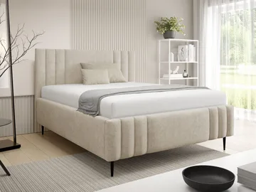 Lomren Sängram med förvaring 160x200 cm - beige - Möbler - Säng - Sängram & sängstomme