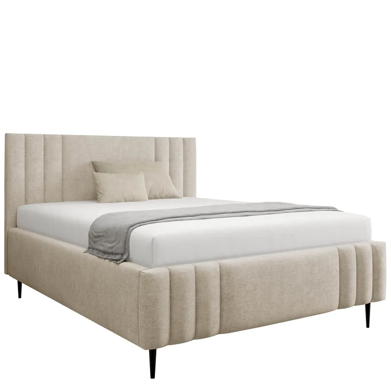 Lomren Sängram med förvaring 180x200 cm, beige