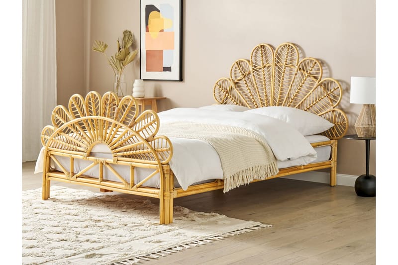 Lorentine Sängram 140x200 cm - Ljust trä - Möbler - Säng - Sängram & sängstomme