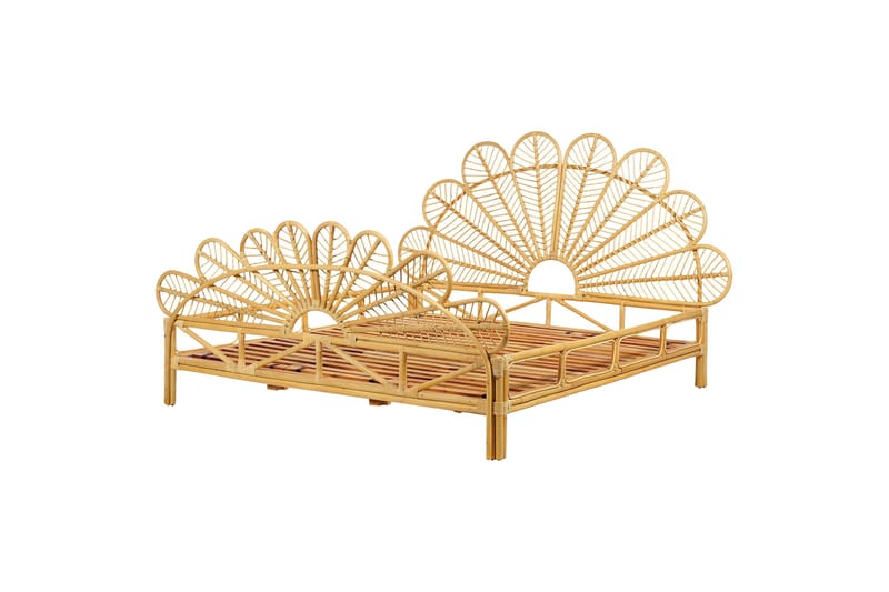 Lorentine Sängram 180x200 cm, Ljust trä