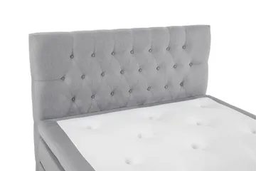 Lucky Komplett Sängpaket 120x200 Memory Diamant Sänggavel - Mellangrå - Möbler - Säng - Komplett sängpaket