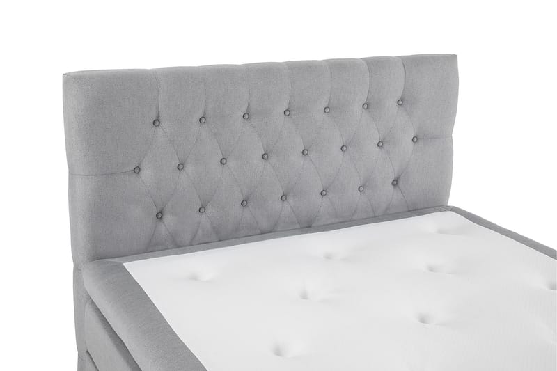 Lucky Komplett Sängpaket 120x200 Memory Diamant Sänggavel - Mellangrå - Möbler - Säng - Komplett sängpaket