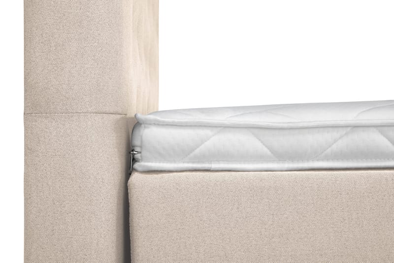 Lucky Komplett Sängpaket 120x200 Skum Diamant Sänggavel - Nackkudde Liten Beige - Möbler - Säng - Komplett sängpaket