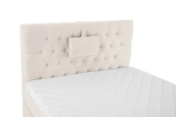 Lucky Komplett Sängpaket 120x200 Skum Diamant Sänggavel - Nackkudde Liten Beige - Möbler - Säng - Komplett sängpaket