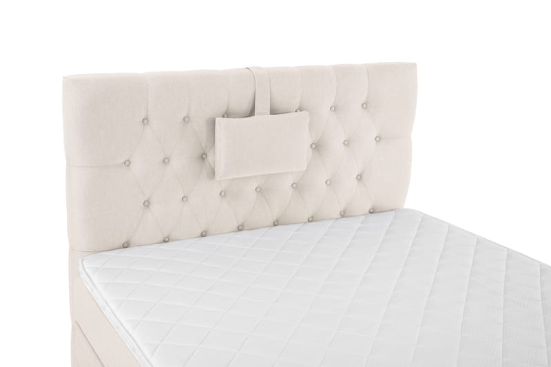 Lucky Komplett Sängpaket 120x200 Skum Diamant Sänggavel - Nackkudde Liten Beige - Möbler - Säng - Komplett sängpaket