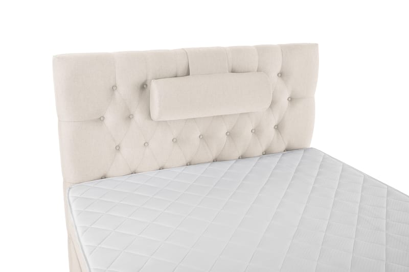 Lucky Komplett Sängpaket 120x200 Skum Diamant Sänggavel - Nackkudde Stor Beige - Möbler - Säng - Komplett sängpaket