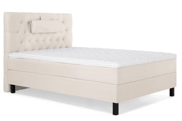 Lucky Komplett Sängpaket 120x200 Skum Diamant Sänggavel - Nackkudde Stor Beige - Möbler - Säng - Komplett sängpaket