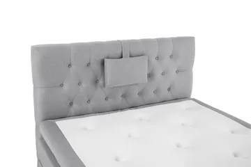 Lucky Komplett Sängpaket 120x200 Polyeter Diamant Sänggavel - Nackkudde Liten Mellangrå - Möbler - Säng - Komplett sängpaket