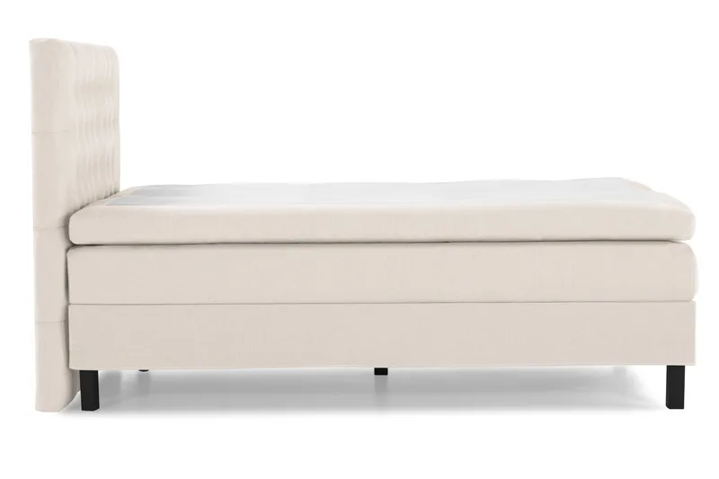 Lucky Komplett Sängpaket 120x200 Polyeter Diamant Sänggavel - Beige - Möbler - Säng - Enkelsäng