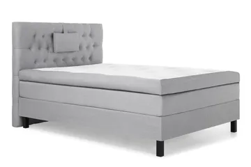 Lucky Komplett Sängpaket 120x200 Polyeter Diamant Sänggavel - Nackkudde Liten Mellangrå - Möbler - Säng - Komplett sängpaket