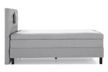 Lucky Komplett Sängpaket 120x200 Polyeter Diamant Sänggavel - Nackkudde Liten Mellangrå - Möbler - Säng - Komplett sängpaket