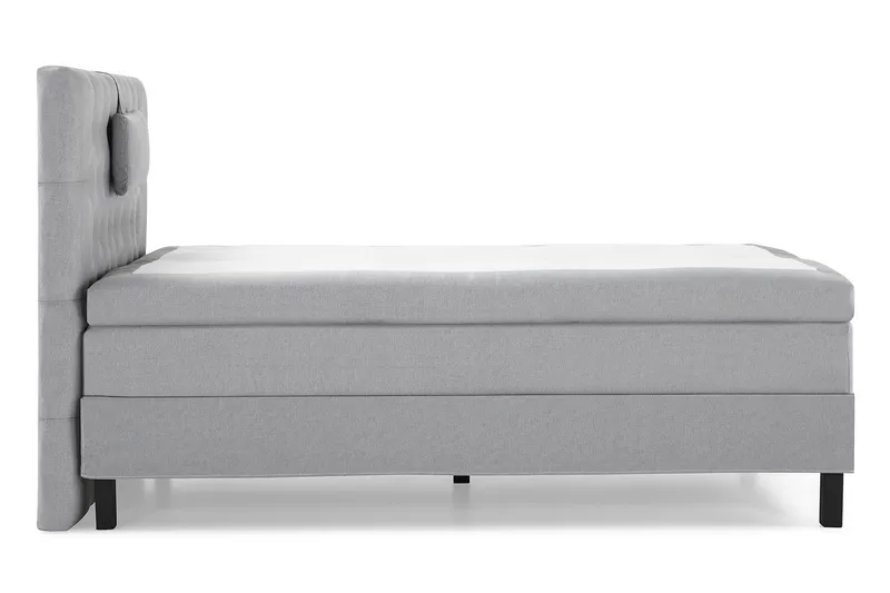 Lucky Komplett Sängpaket 120x200 Polyeter Diamant Sänggavel - Nackkudde Liten Mellangrå - Möbler - Säng - Komplett sängpaket