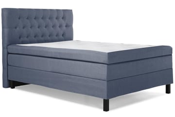 Lucky Komplett Sängpaket 140x200 Latex Diamant Sänggavel - Mörkblå - Möbler - Säng - Komplett sängpaket