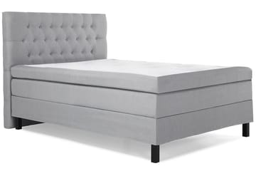 Lucky Komplett Sängpaket 140x200 Memory Diamant Sänggavel - Mellangrå - Möbler - Säng - Komplett sängpaket