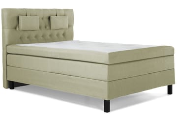 Lucky Komplett Sängpaket 140x200 Polyeter Diamant Sänggavel - Nackkudde Liten Grön - Möbler - Säng - Kontinentalsäng