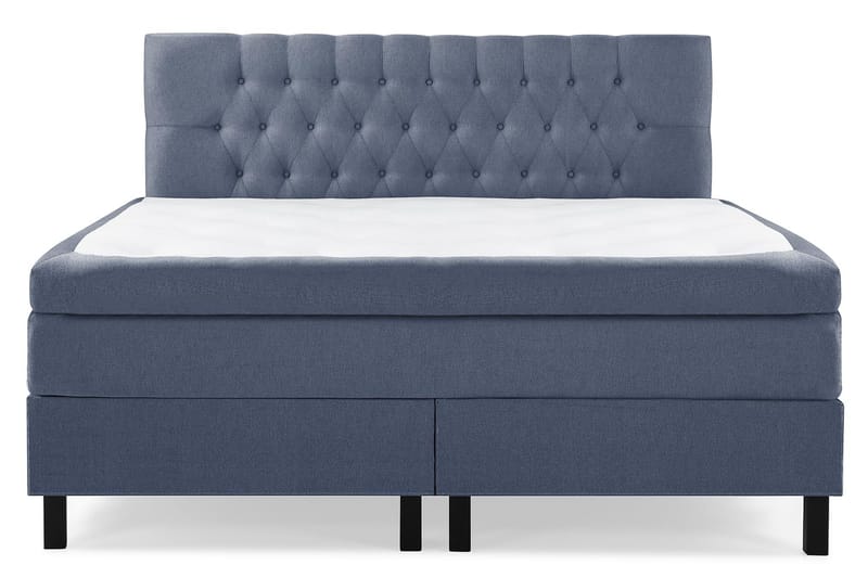 Lucky Komplett Sängpaket 160x200 Latex Diamant Sänggavel - Mörkblå - Möbler - Säng - Komplett sängpaket