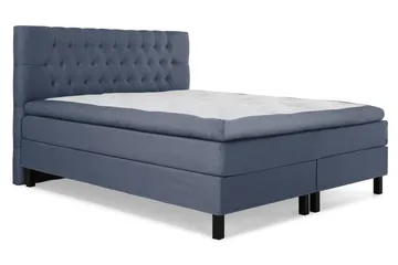 Lucky Komplett Sängpaket 160x200 Latex Diamant Sänggavel - Mörkblå - Möbler - Säng - Komplett sängpaket