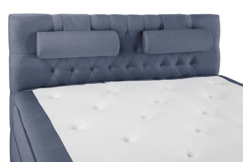 Lucky Komplett Sängpaket 160x200 Memory Diamant Sänggavel - Nackkudde Stor Mörkblå - Möbler - Säng - Komplett sängpaket