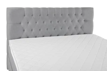 Lucky Komplett Sängpaket 160x200 Skum Diamant Sänggavel - Mellangrå - Möbler - Säng - Komplett sängpaket