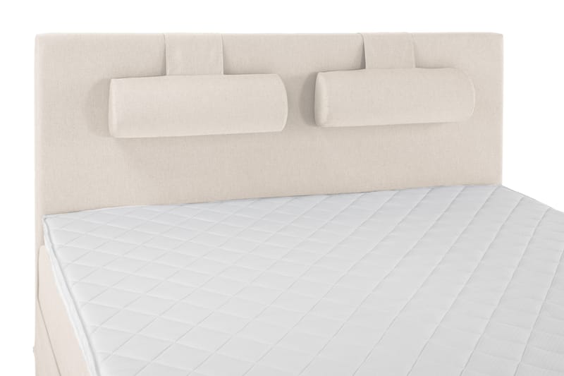 Lucky Komplett Sängpaket 160x200 Skum Slät Sänggavel - Nackkudde Stor Beige - Möbler - Säng - Kontinentalsäng