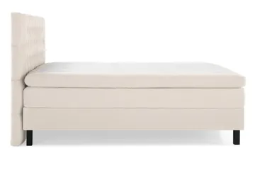 Lucky Komplett Sängpaket 160x200 Polyeter Diamant Sänggavel - Beige - Möbler - Säng - Komplett sängpaket
