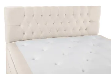 Lucky Komplett Sängpaket 160x200 Polyeter Diamant Sänggavel - Beige - Möbler - Säng - Komplett sängpaket
