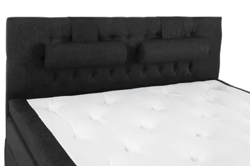 Lucky Komplett Sängpaket 180x200 Memory Diamant - Nackkudde Stor Svart/Grå/PU - Möbler - Säng - Komplett sängpaket