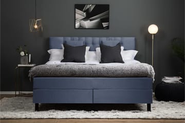 Lucky Komplett Sängpaket 180x200 Memory Diamant Sänggavel - Nackkudde Liten Mörkblå - Möbler - Säng - Komplett sängpaket