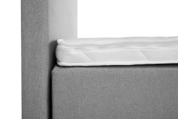 Lucky Komplett Sängpaket 180x200 Skum Slät Sänggavel - Nackkudde Stor Mellangrå - Möbler - Säng - Kontinentalsäng