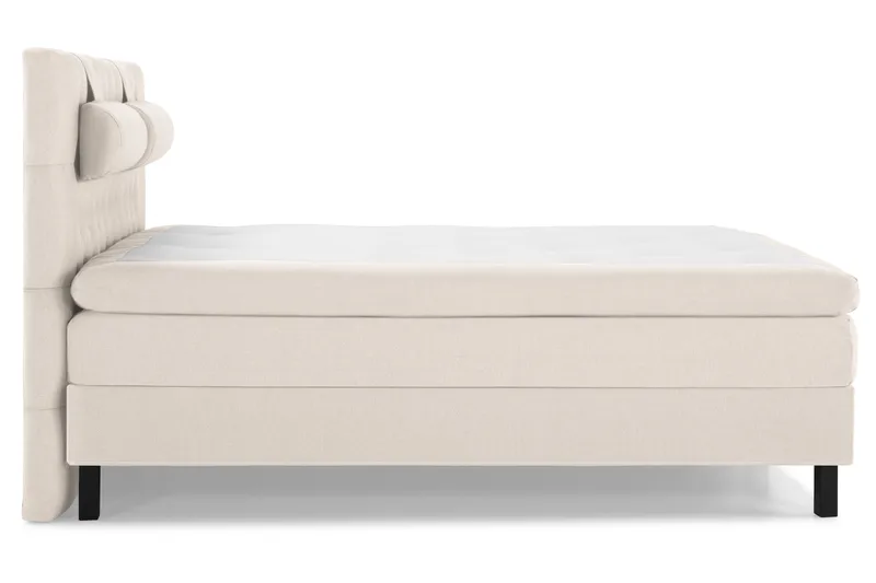 Lucky Komplett Sängpaket 180x200 Polyeter Diamant Sänggavel - Nackkudde Stor Beige - Möbler - Säng - Kontinentalsäng