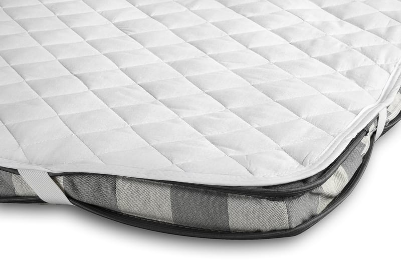 Lucky Komplett Sängpaket Polyeter Diamant Sänggavel 140x200 cm + Madrasskydd - Grå - Möbler - Säng - Komplett sängpaket