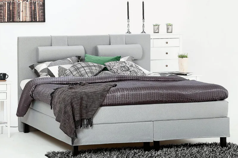 Lucky Kontinentalsäng 150x200 cm - Mellangrå - Möbler - Säng - Komplett sängpaket