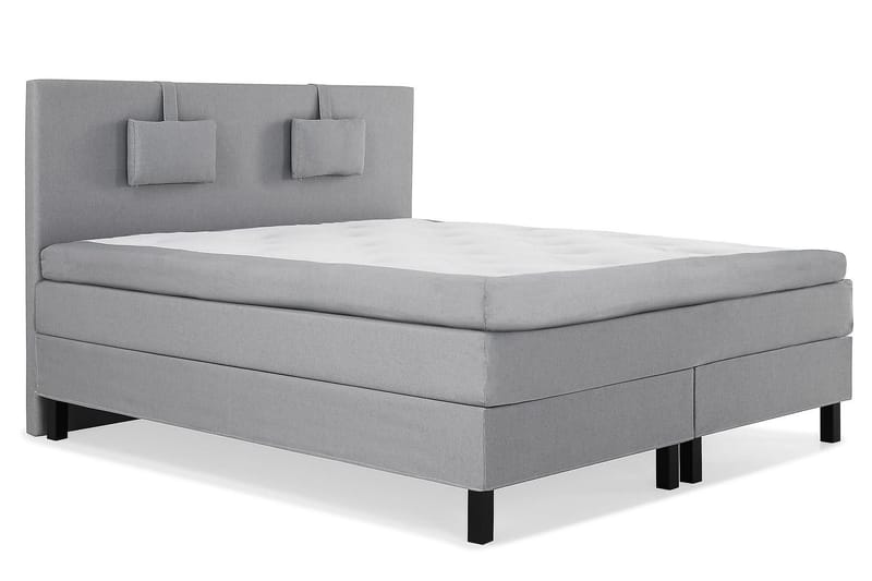 Lucky Kontinentalsäng 150x200Polyeter - Mellangrå - Möbler - Säng - Komplett sängpaket