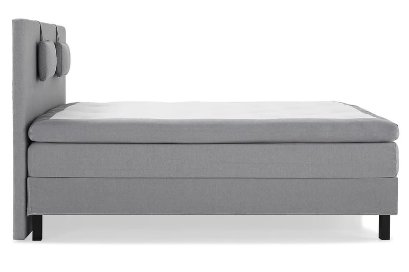 Lucky Kontinentalsäng 150x200Polyeter - Mellangrå - Möbler - Säng - Komplett sängpaket