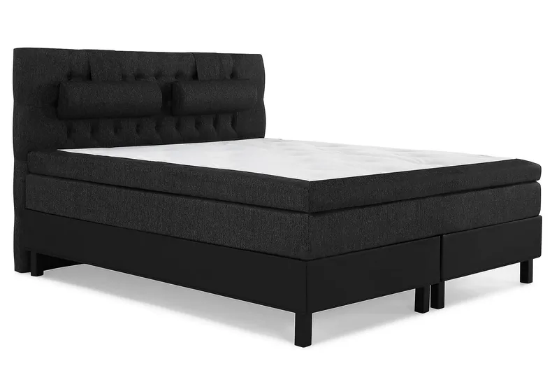 Lucky Kontinentalsäng 160x200 cm - Svart/Grå - Möbler - Säng - Komplett sängpaket