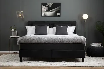 Lucky Kontinentalsäng 160x200 cm - Svart/Grå - Möbler - Säng - Komplett sängpaket