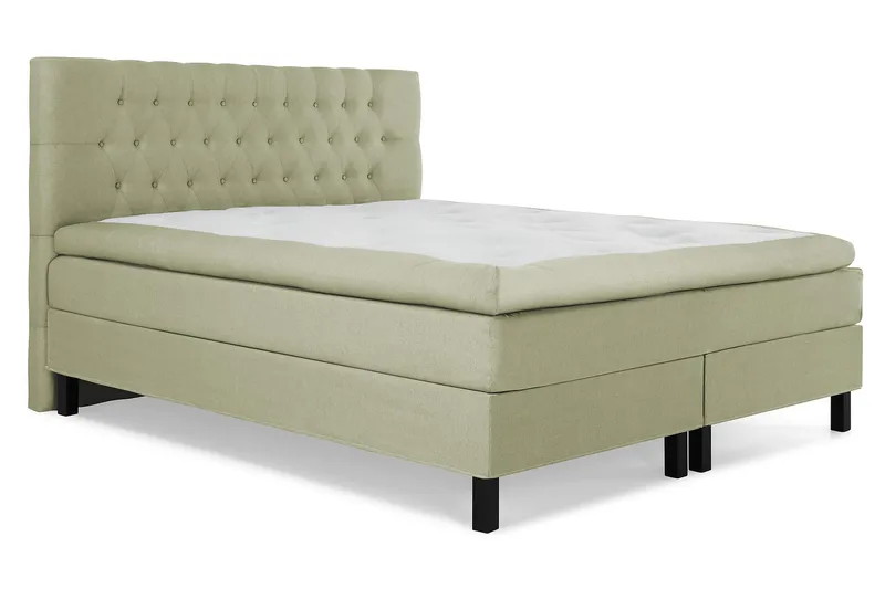 Lucky Kontinentalsäng 160x200Polyeter - Grön - Möbler - Säng - Komplett sängpaket