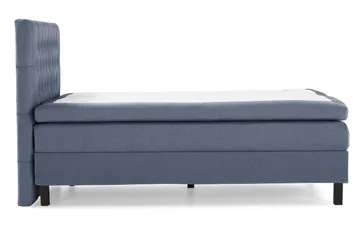 Lucky Sängpaket 140x200 Polyeter Diamant Sänggavel - Mörkblå - Möbler - Säng - Komplett sängpaket