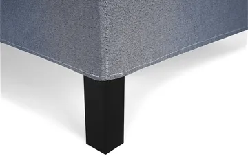 Lucky Sängpaket 140x200 Polyeter Diamant Sänggavel - Mörkblå - Möbler - Säng - Komplett sängpaket