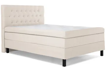 Lucky Sängpaket 140x200 Polyeter Diamant Sänggavel - Beige - Möbler - Säng - Komplett sängpaket