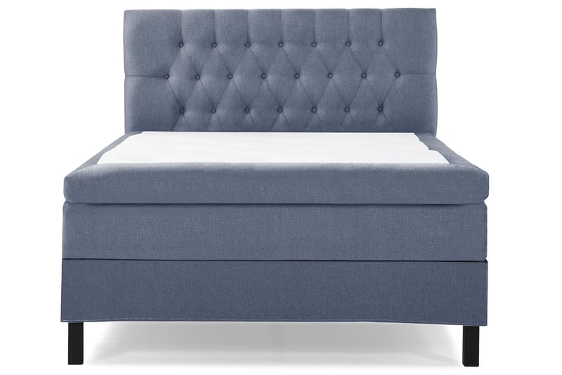Lucky Sängpaket 140x200 Polyeter Diamant Sänggavel - Mörkblå - Möbler - Säng - Komplett sängpaket