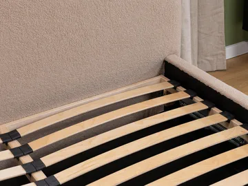 Lunna Sängram med förvaring 140x200 cm - beige - Möbler - Säng - Sängram & sängstomme