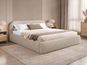 Lunna Sängram med förvaring 160x200 cm - beige - Möbler - Säng - Sängram & sängstomme